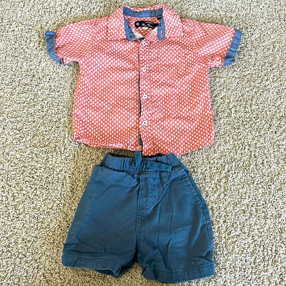 Ben Sherman boys matching polo shirt set